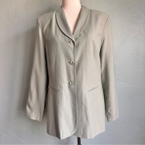 VTG Norton McNaughton Spring Sage Green Blazer Jacket 10P EUC Business Preppy